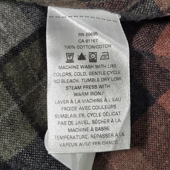 Pendleton Mason Flannel Button Down Shirt Men's Medium Long Sleeve - Picture 9 of 9